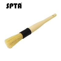 SPTA 24mm Car Detailing Cleaning Brush Wooden Handle Bristle Brush